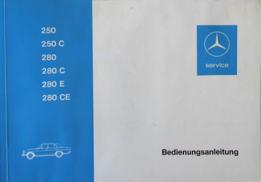 Mercedes-Benz 250 C - 280 CE 1972 Betriebsanleitung (5749)